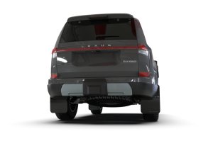 Lexus GX-550 Mud Flap Kit - Front + Rear - Rally Armor - UR Black with Dark Green Logo - Black - `24-`27